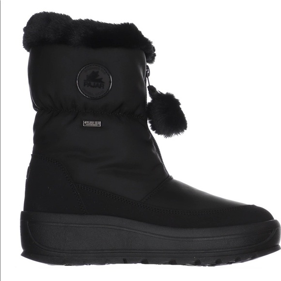 Pajar Shoes Pajar Womens Toby Nylon Iron Winter Boots Black 39